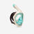 Masque snorkeling immersion Easybreath 900 > 10 ans - Beige et vert 24