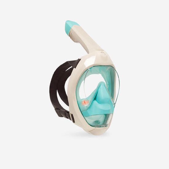 Masque snorkeling immersion Easybreath 900 - Beige et vert 24