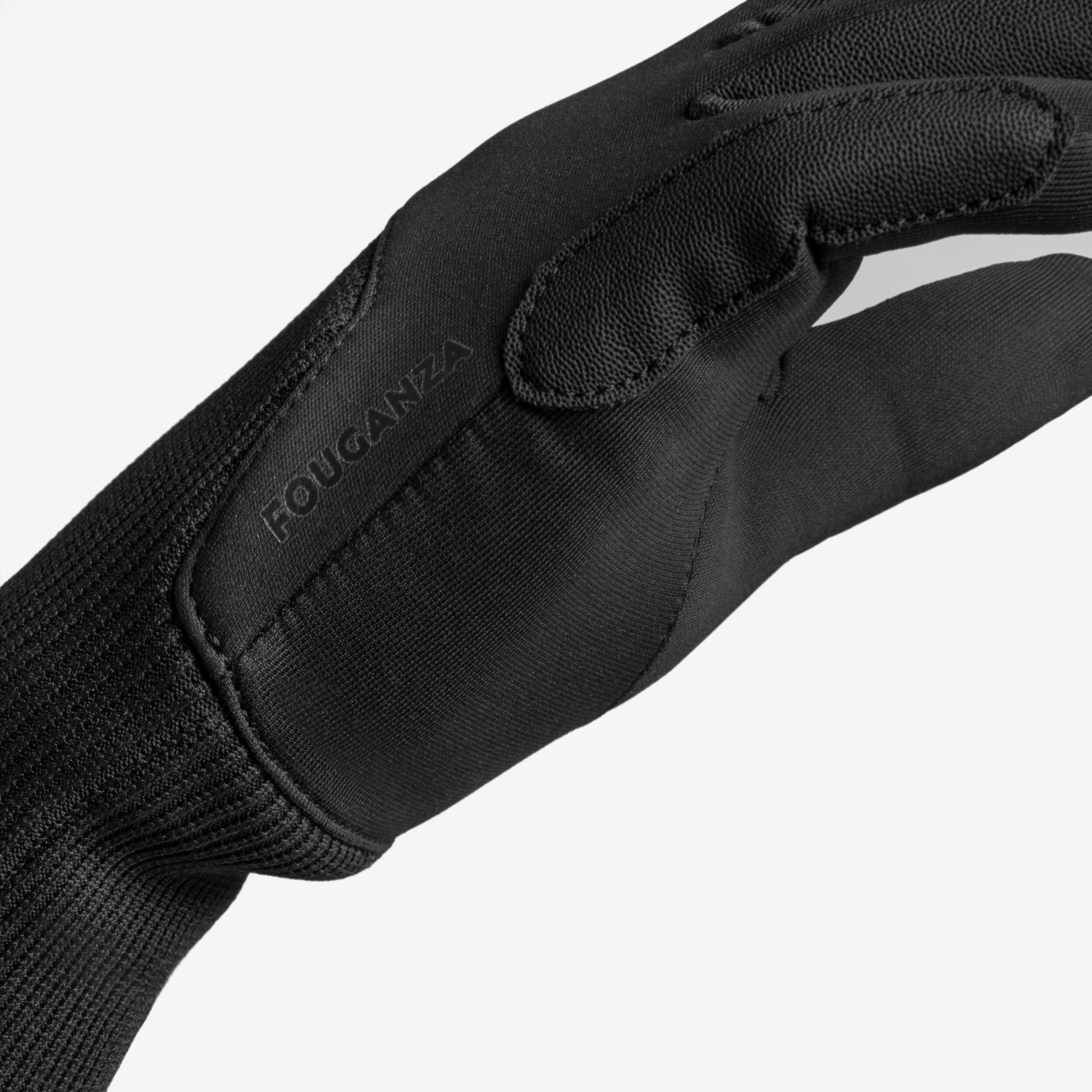 Gants d’équitation chauds enfant – Warm 140 noir - FOUGANZA