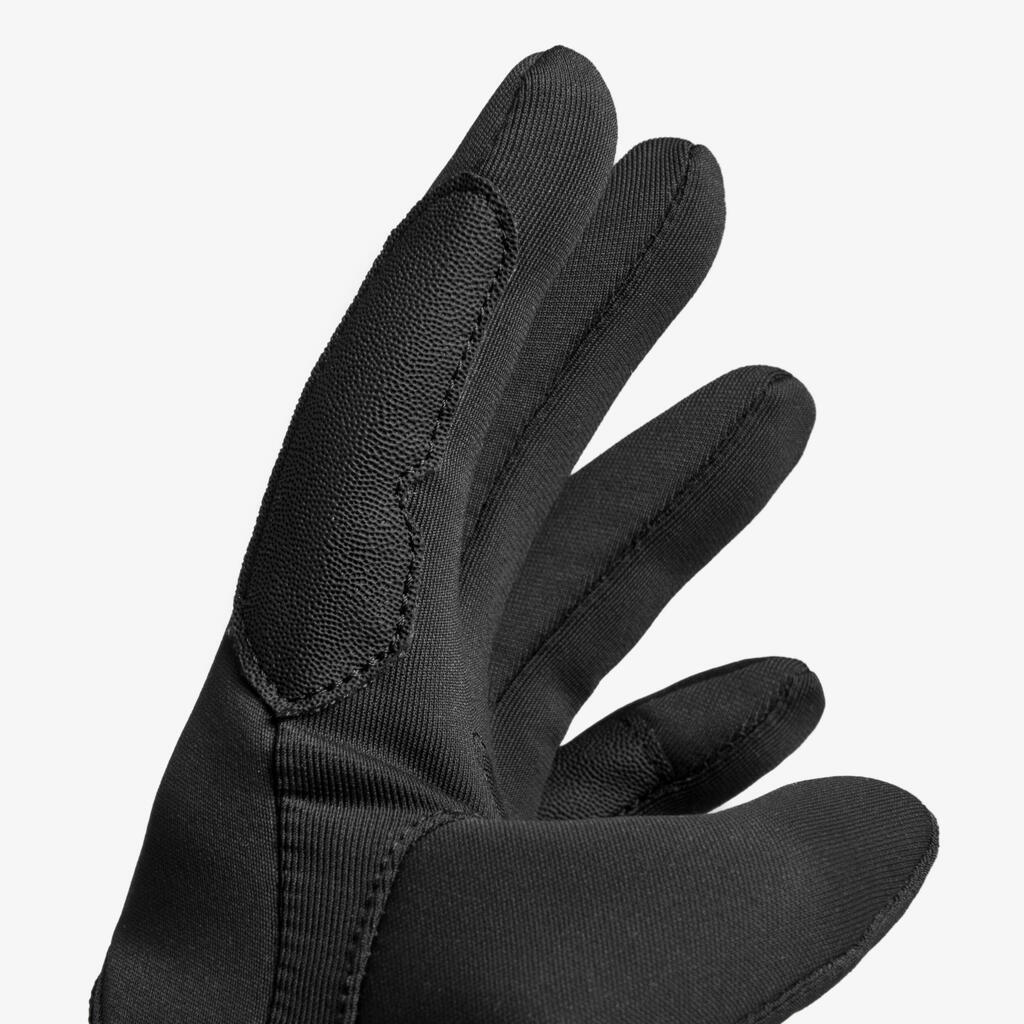 Kids' Horse Riding Gloves 140 Warm - Black