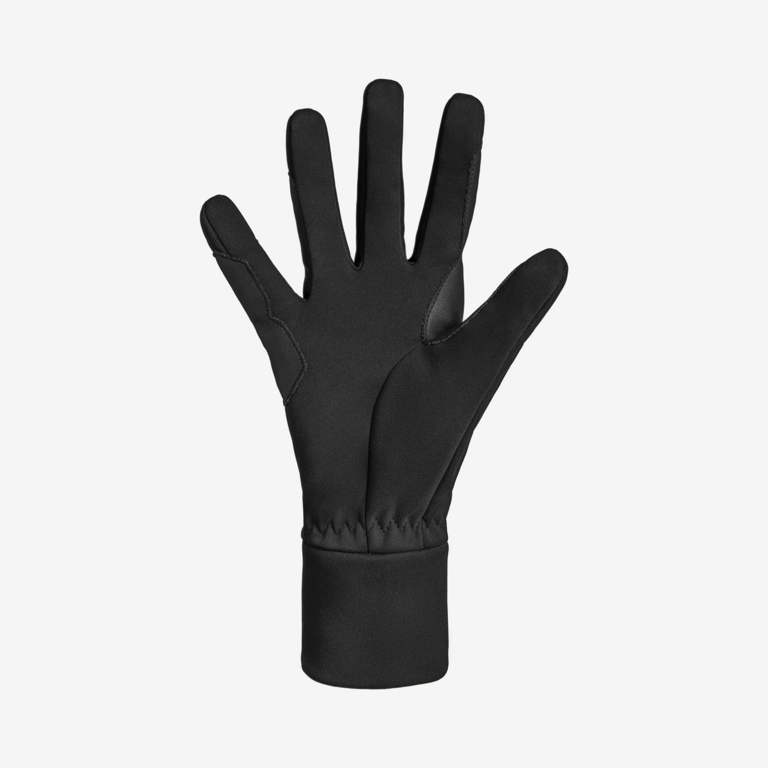 Guanti equitazione 100 WARM caldi neri 2/6