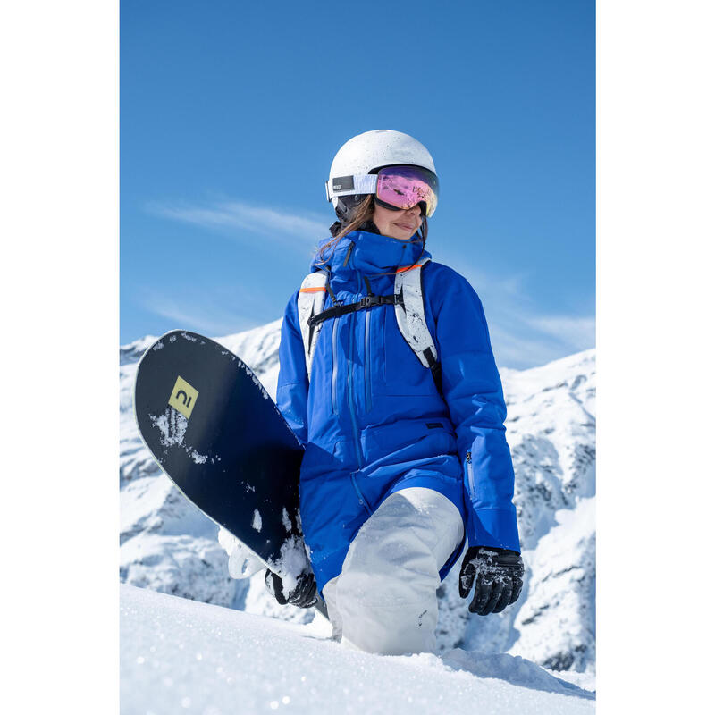 Veste snowboard femme SNB 900 Blue WEDZE Decathlon