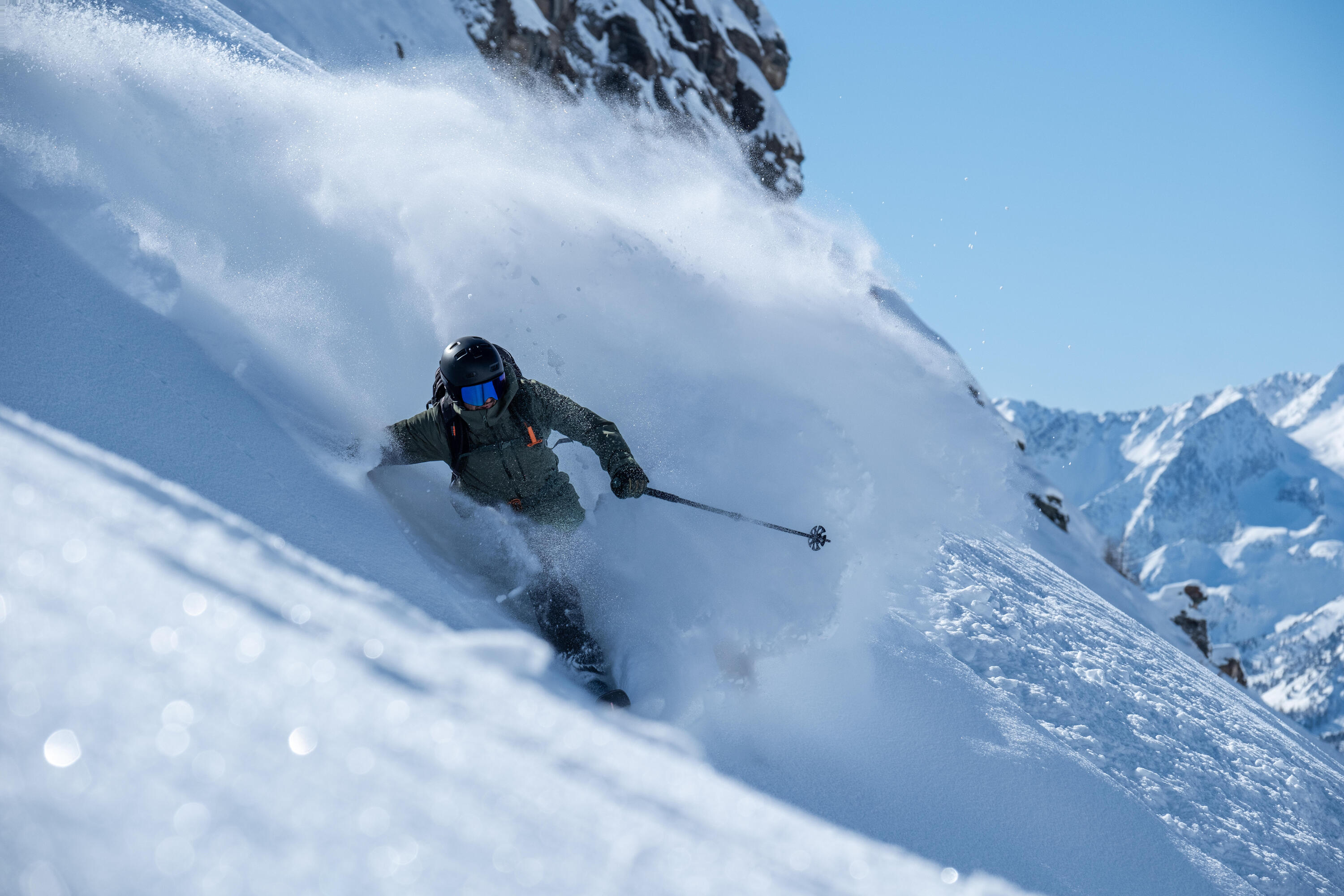 Skihose Herren warm und atmungsaktiv - FR500 khaki  11/12