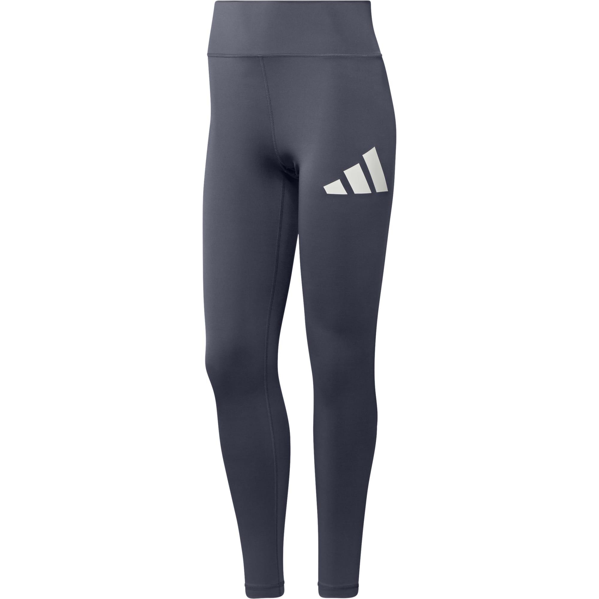 Adidas Leggings donna con stampa logo - blu