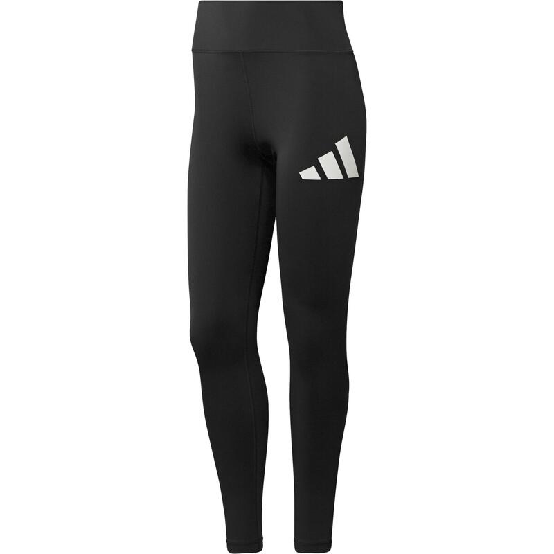 ADIDAS Sportleggings Damen Logo-Print - schwarz