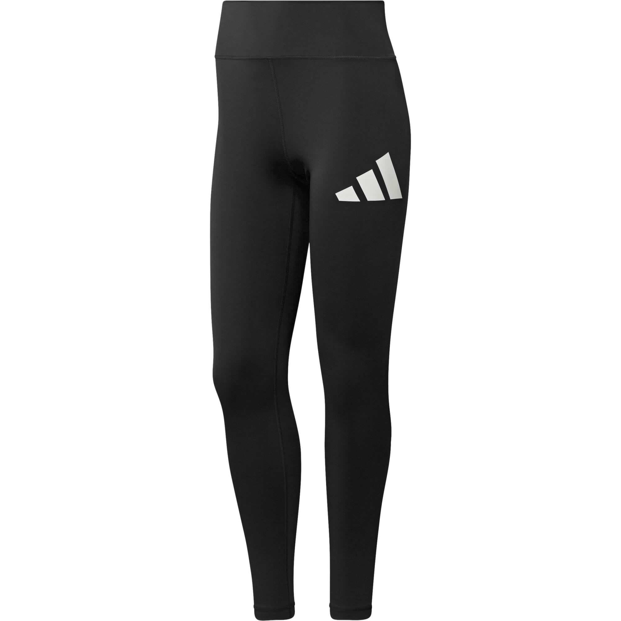 Adidas Leggings donna con stampa logo - nero