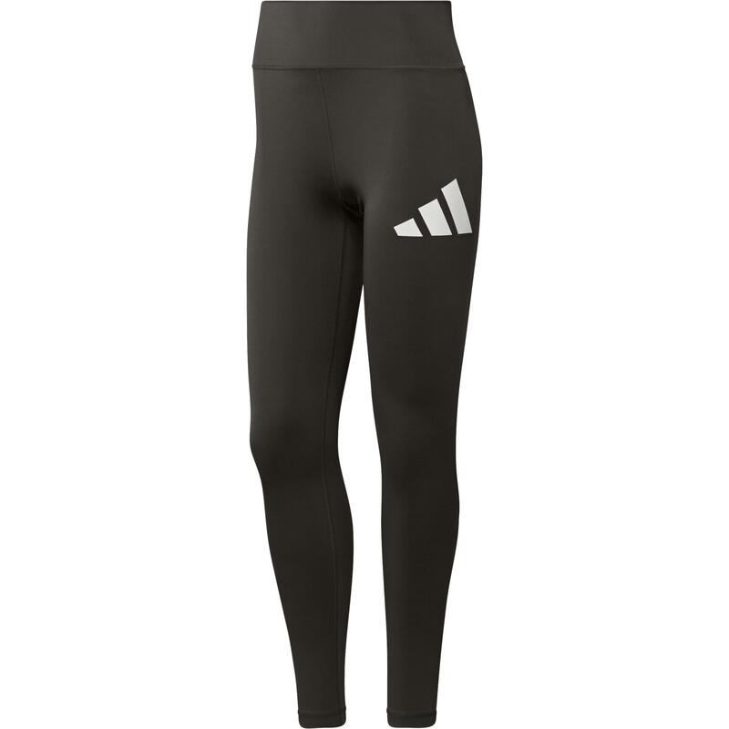 ADIDAS Sportleggings Damen Logo-Print - grün