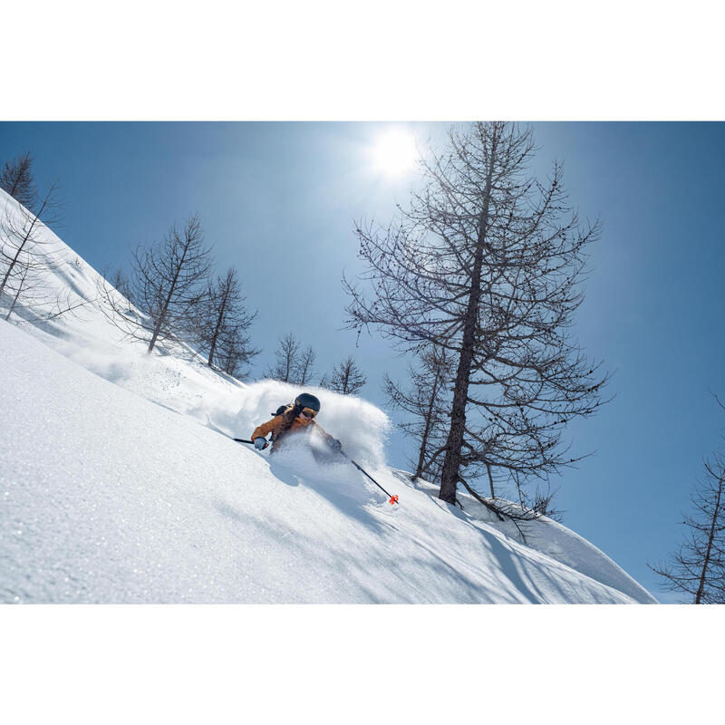 Veste de ski et snowboard chaude et respirante femme, FR 500 camel