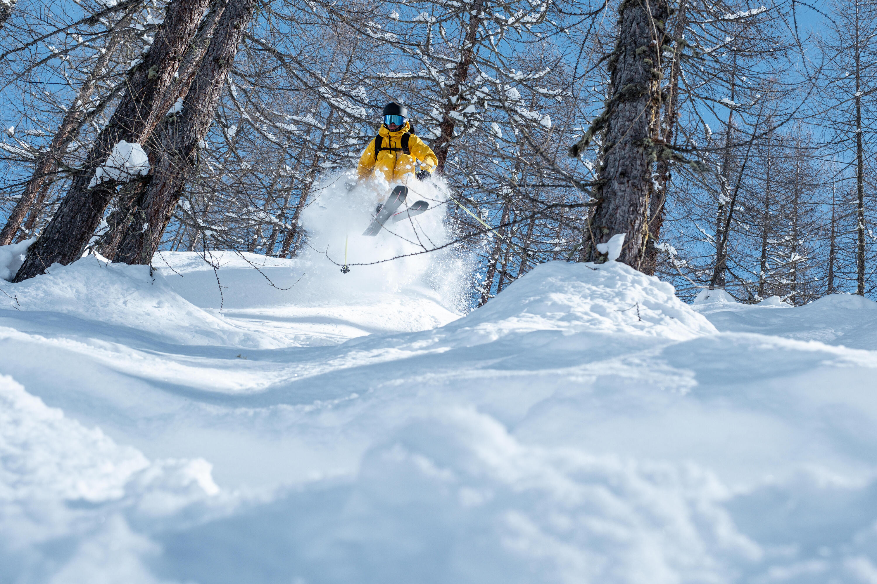 Veste de ski chaude et respirante homme, FR 500 jaune 11/14