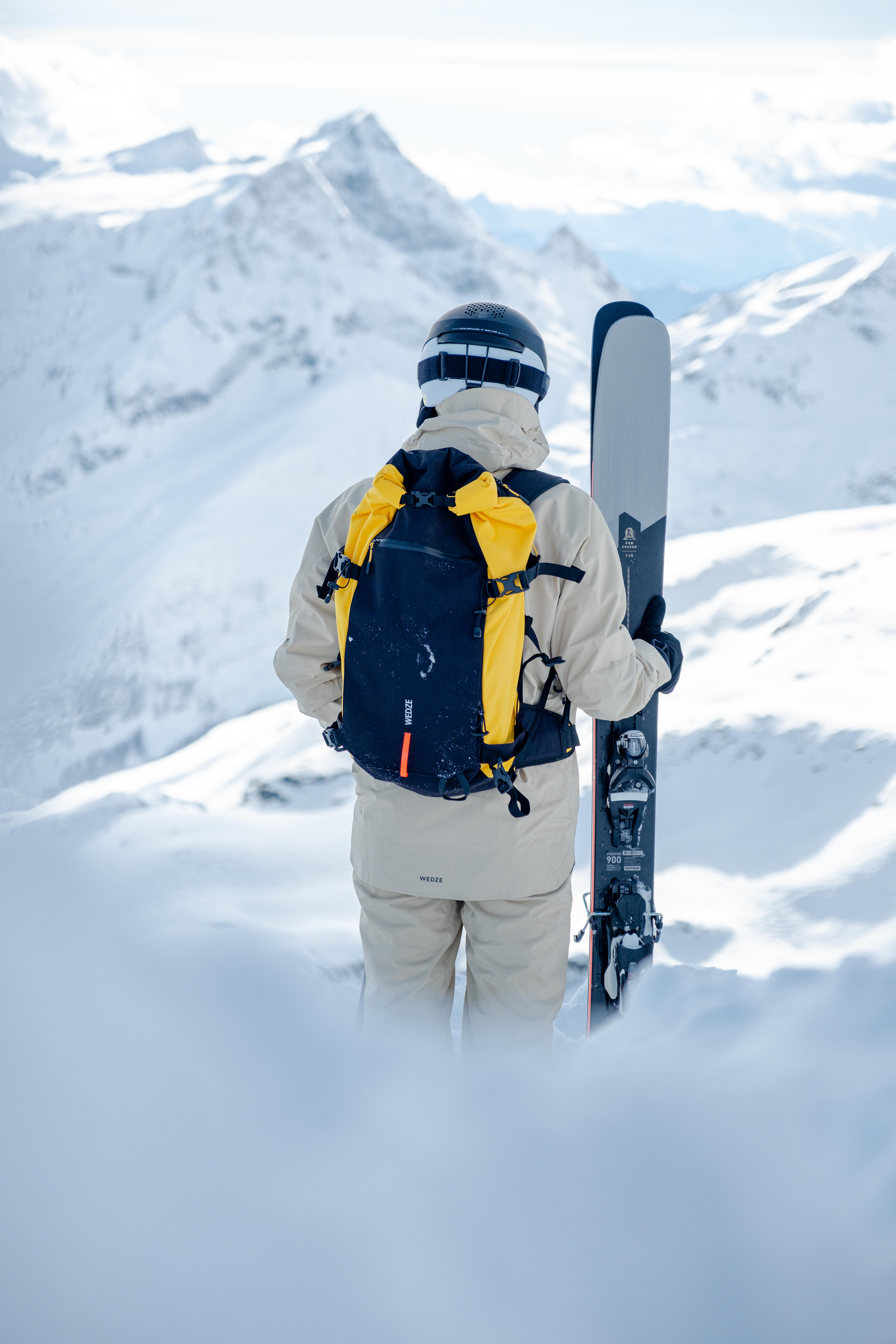Roll Top Ski/Snowboard Backpack 30 L, Robust Freeride - SIMOND