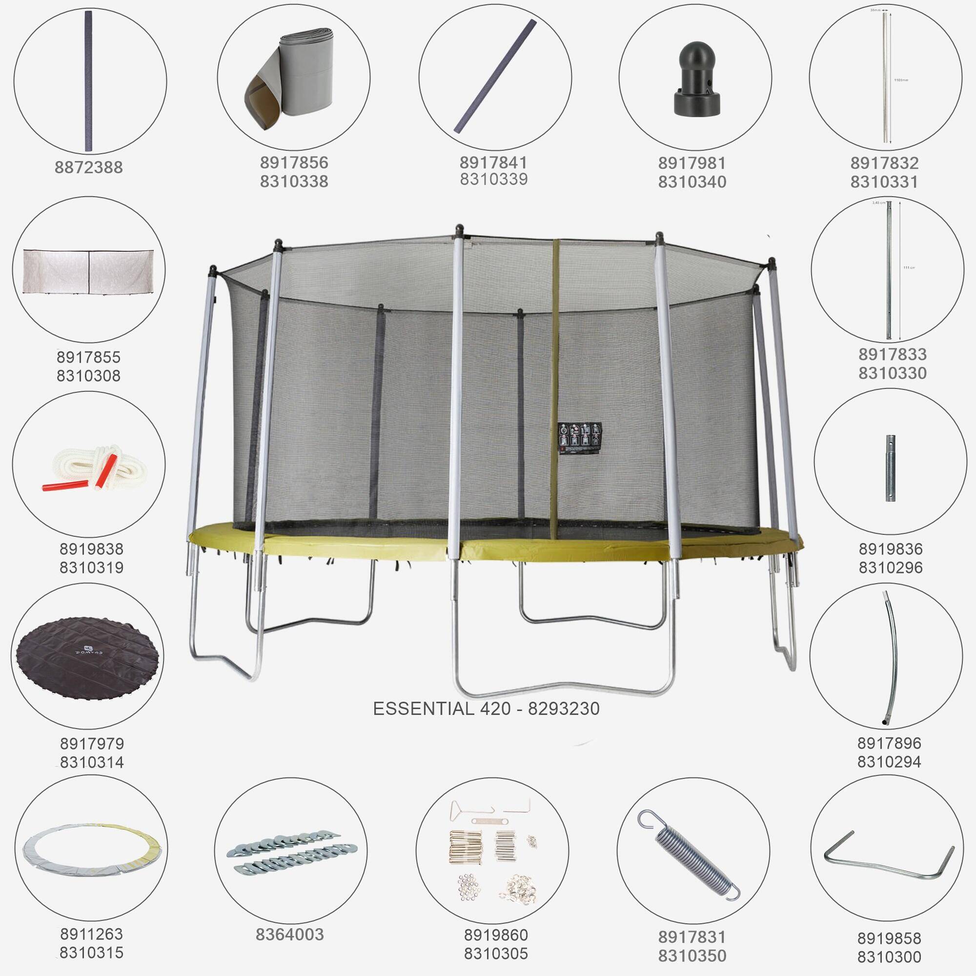 Round Jumping Surface for 90 Springs - Spare Part for 420 Trampoline -  5