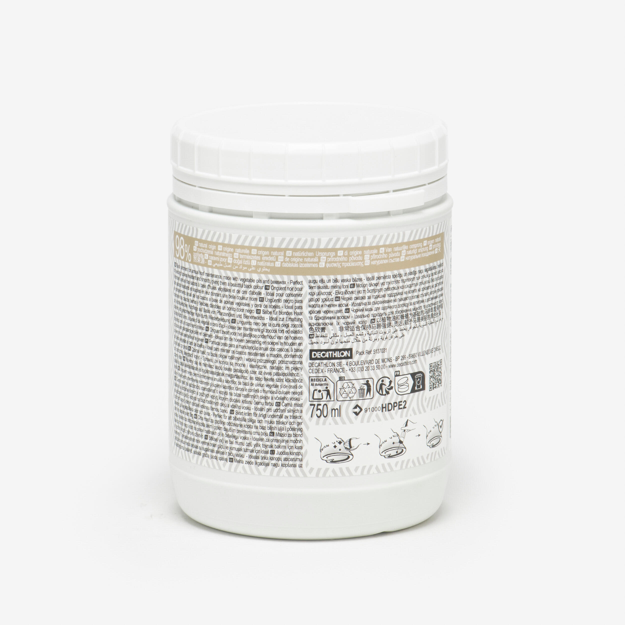 Unguento equitazione pony e cavallo naturale 750 mL 2/3