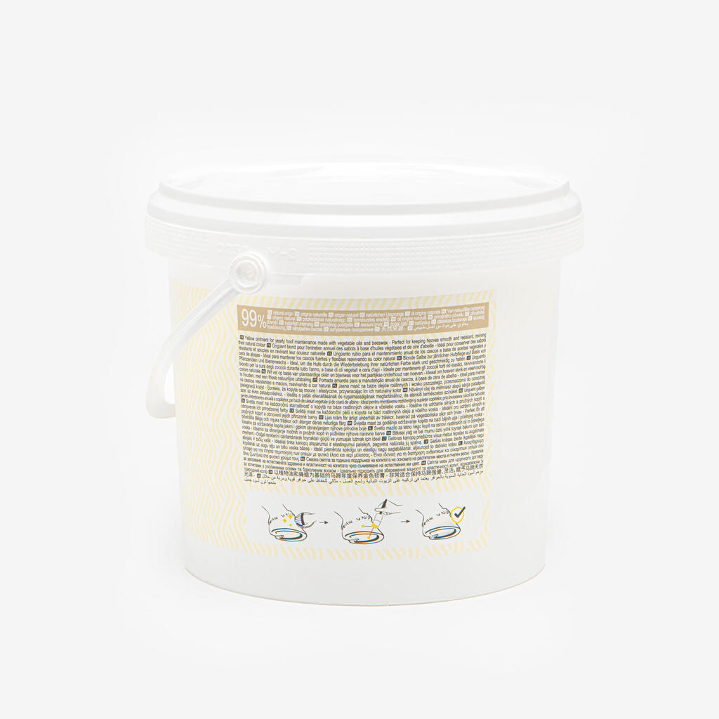 Graisse sabots Cheval et Poney - Onguent Entretien blond 2,5 L