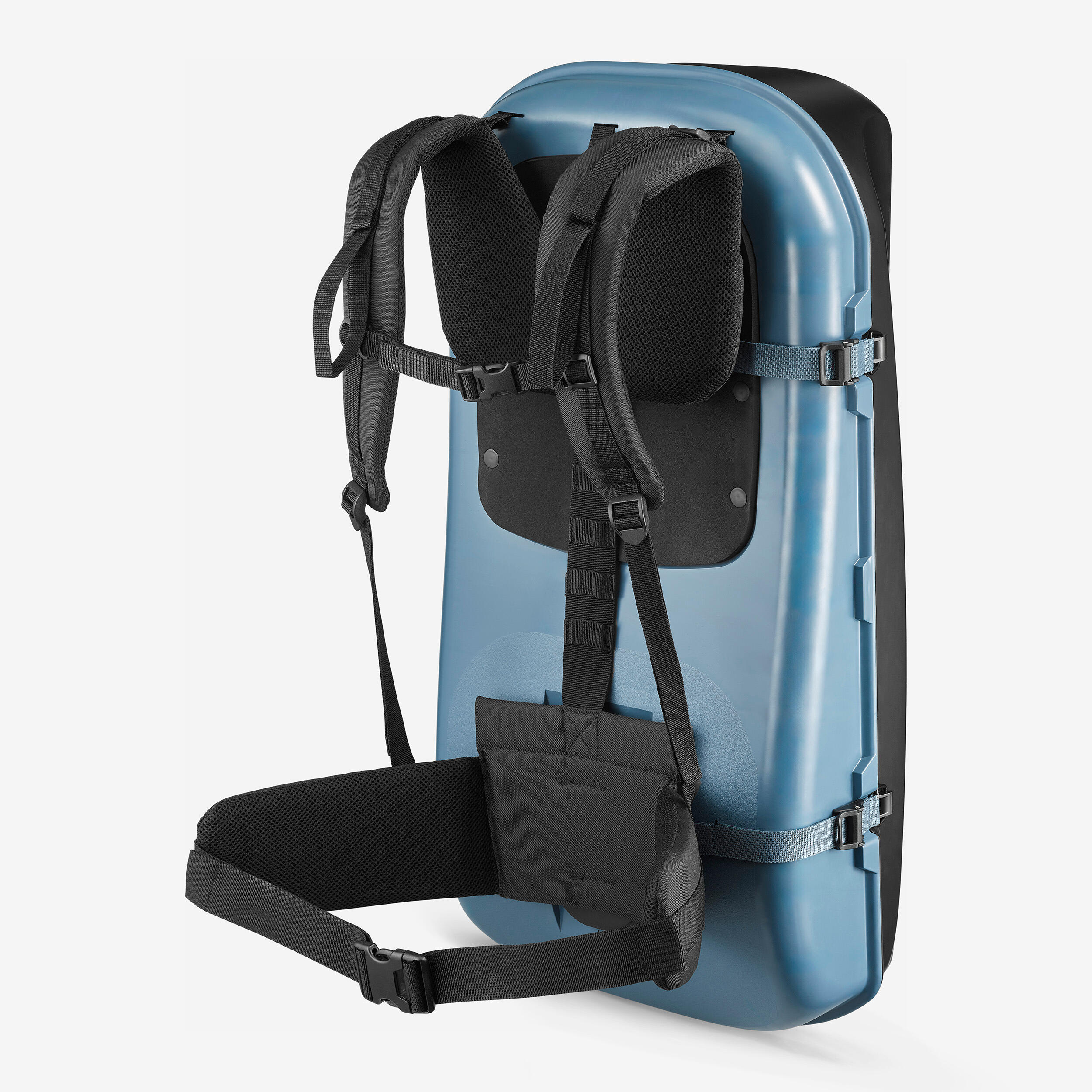 Luge à porter en sac à dos de randonnée adulte, Reverslide 900 gris 9/20