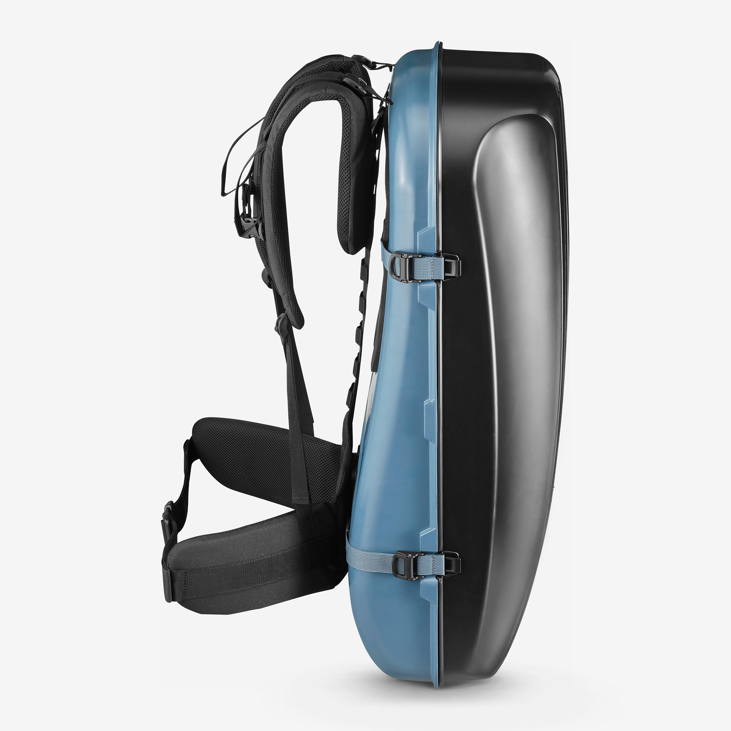 Luge à porter en sac à dos de randonnée adulte, Reverslide 900 gris 10/20