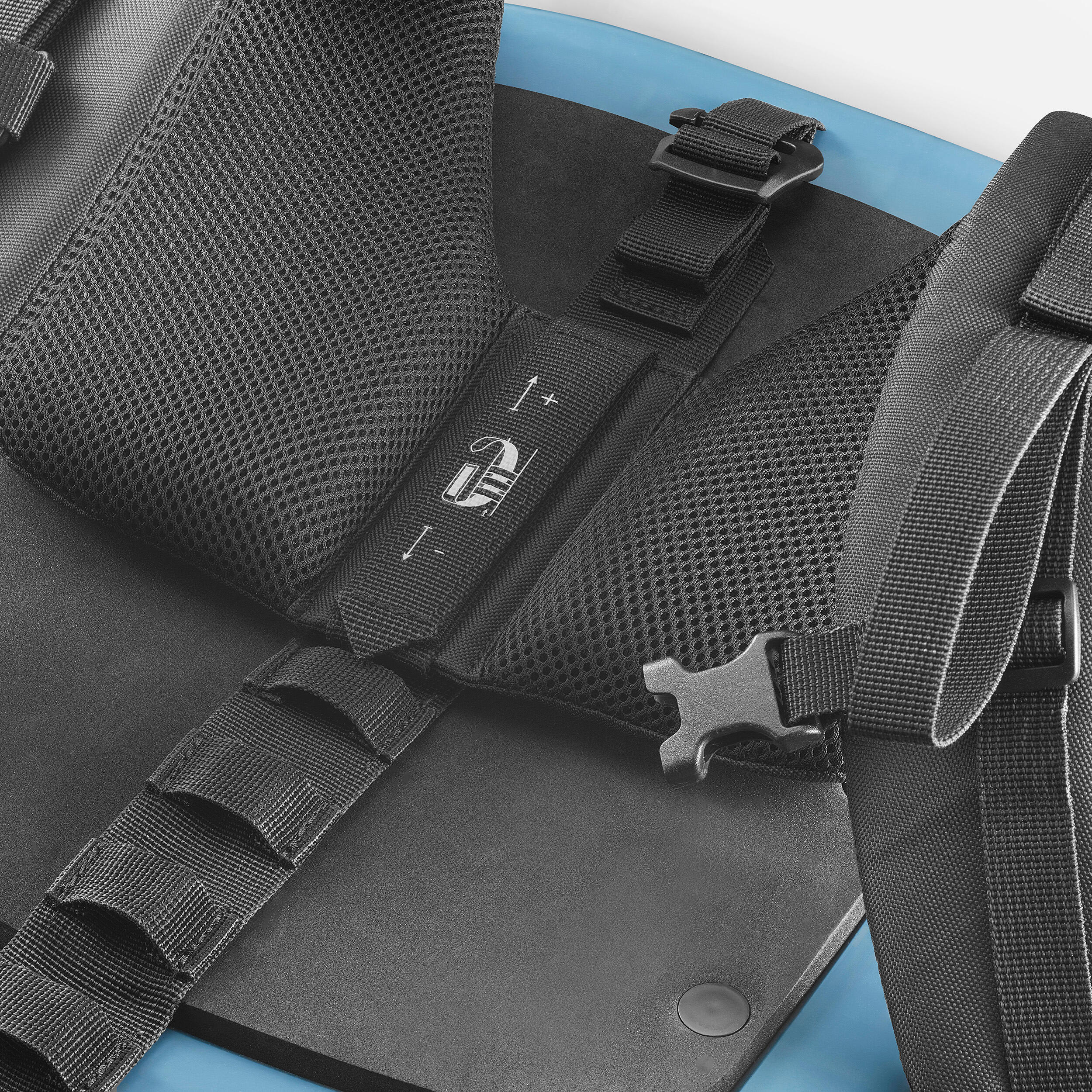 Luge à porter en sac à dos de randonnée adulte, Reverslide 900 gris 13/20