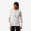 Merino thermoshirt voor skiën dames BL900 naadloos beige roze