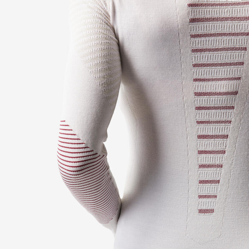 Koszulka termoaktywna narciarska damska Wedze BL900 wool seamless
