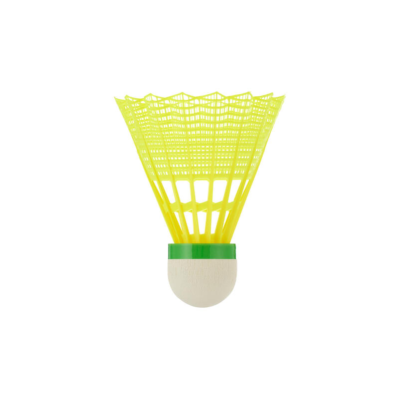 Set 3 Fluturași din plastic Badminton PSC100 Alb/Gri/Portocaliu
