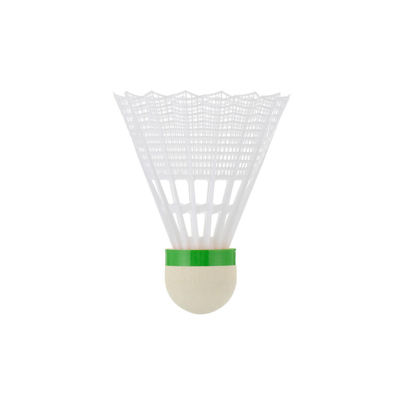 Set 3 Fluturași Badminton Plastic PSC500 Alb/Gri/Portocaliu