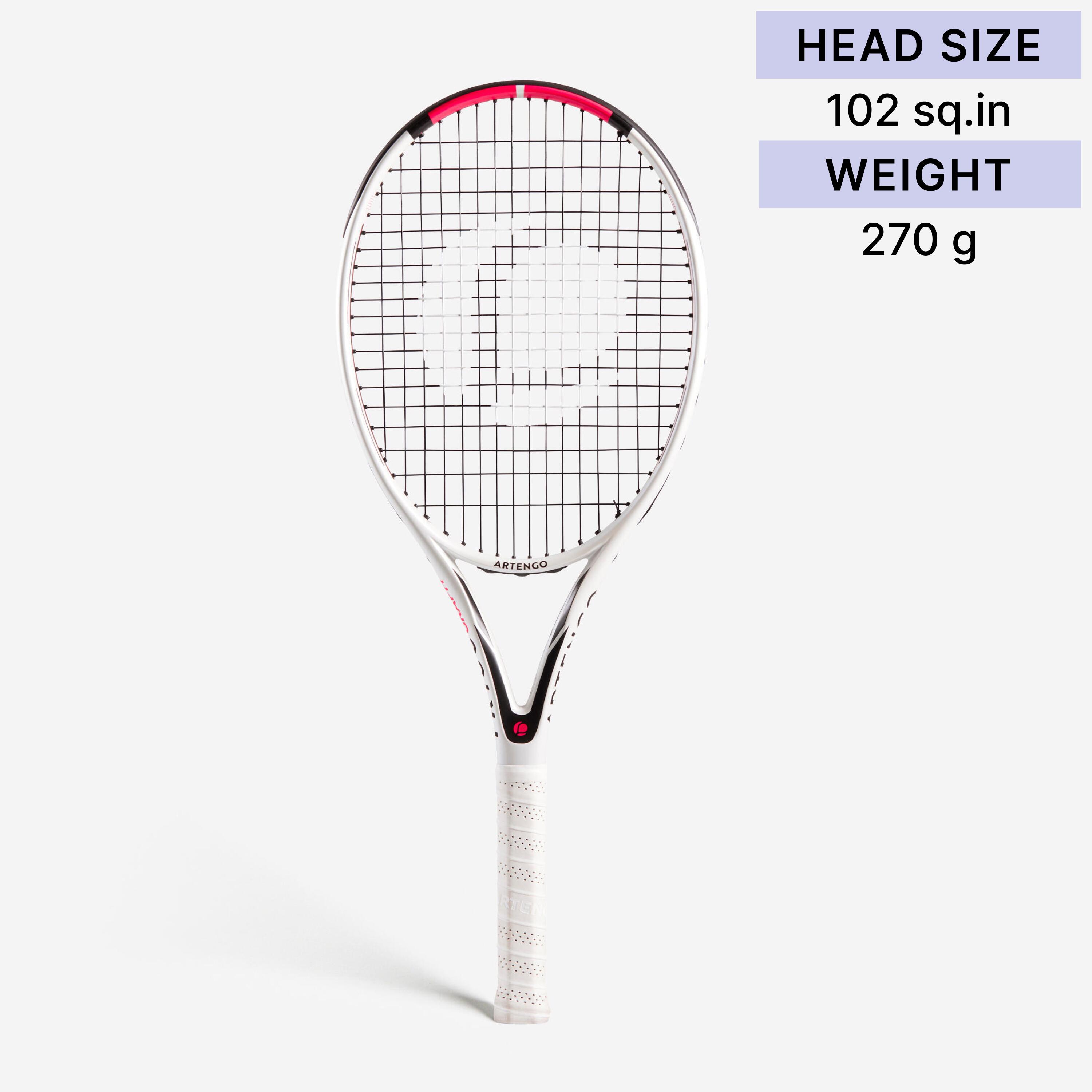 TR160 Graph Adult Tennis Racket - White 9/11