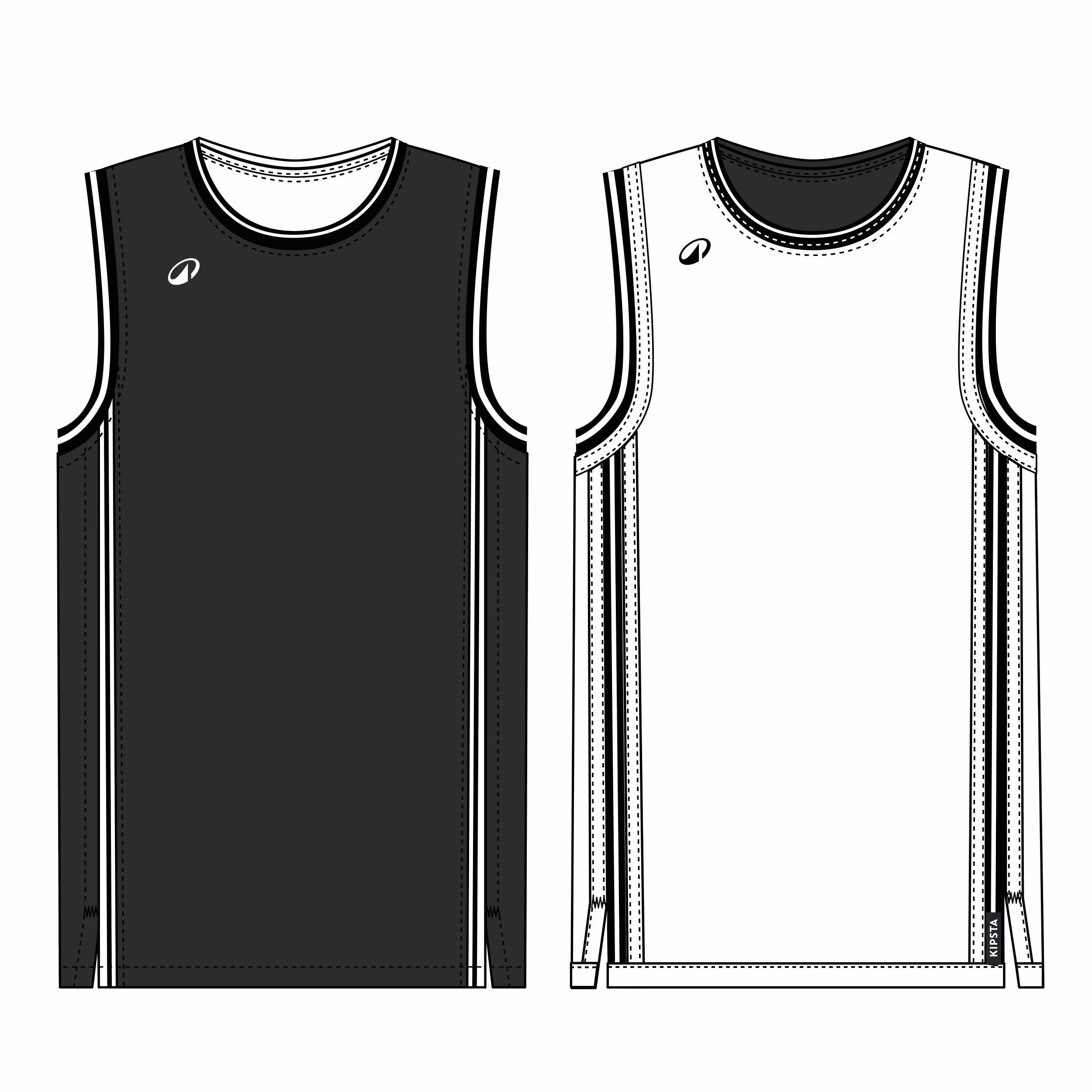 Reversible Sleeveless Basketball Jersey – TKR 500 - TARMAK