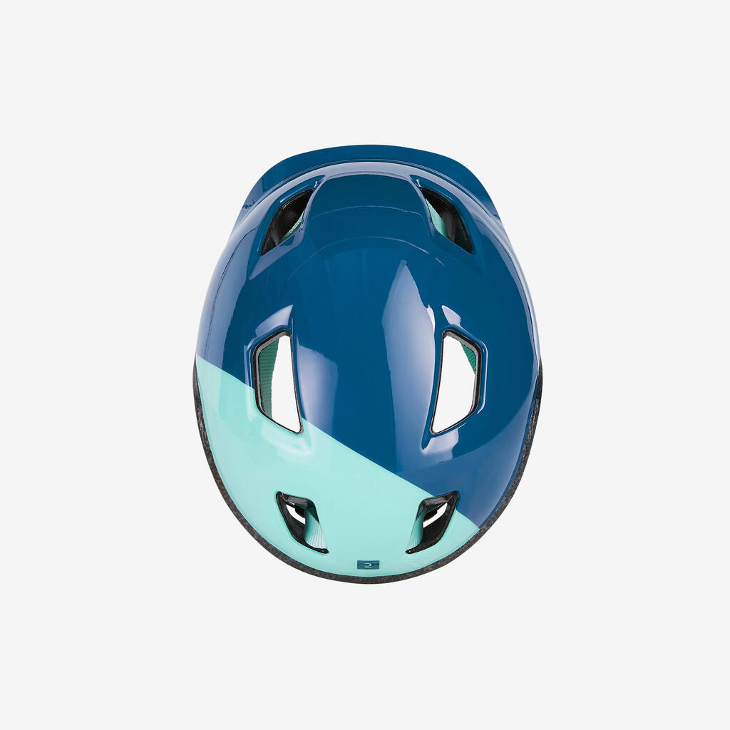 CASCO CICLISMO 500 NIÑOS AZUL