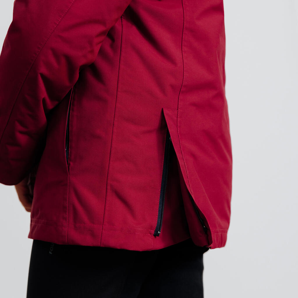 Kids' Waterproof and Warm Horse Riding Jacket 500 - Navy
