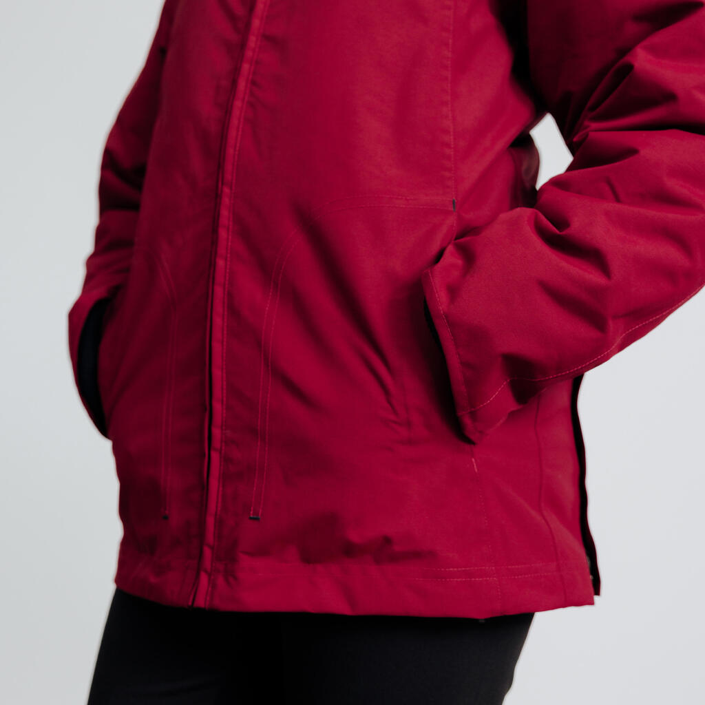 Kids' Waterproof and Warm Horse Riding Jacket 500 - Navy