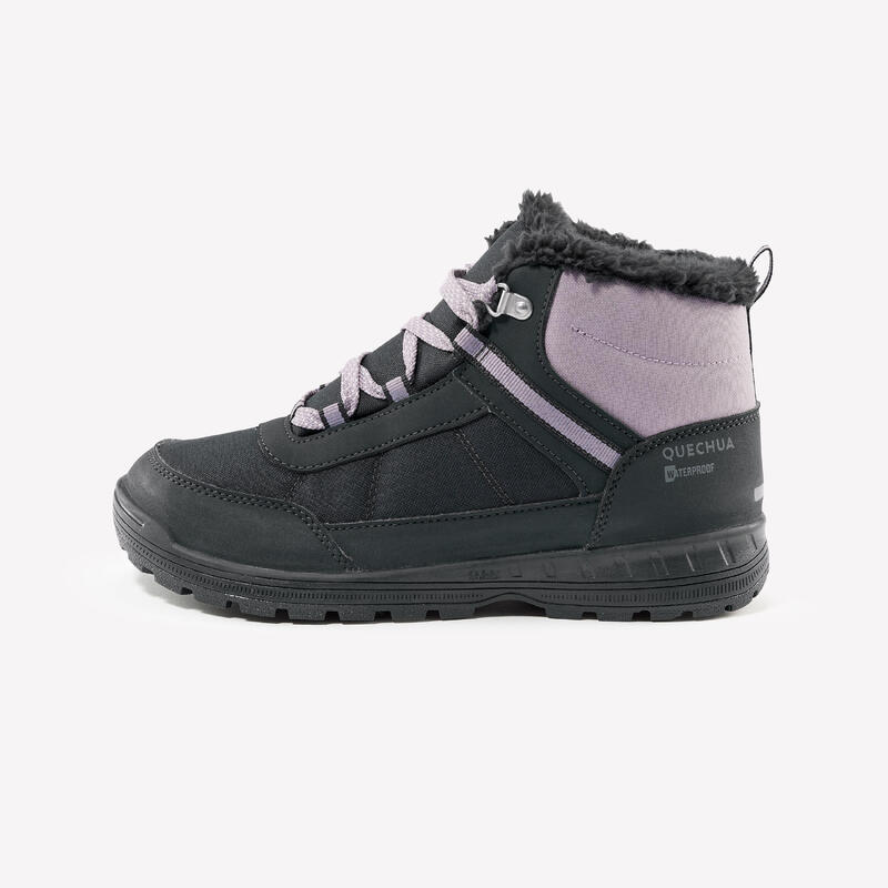 Çocuk Su Geçirmez Outdoor Kar Botu - Mor / Gri - 35 / 38 - SH100