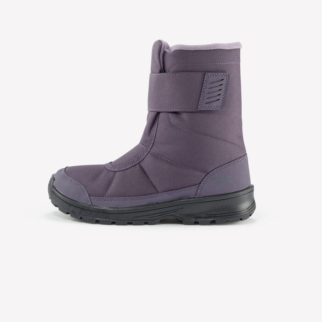 Kids’ warm waterproof snow hiking boots SH100 - Velcro Size 7 - 5.5 