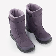 Çocuk Su Geçirmez Outdoor Kar Botu - Gri / Mor - SH100_1