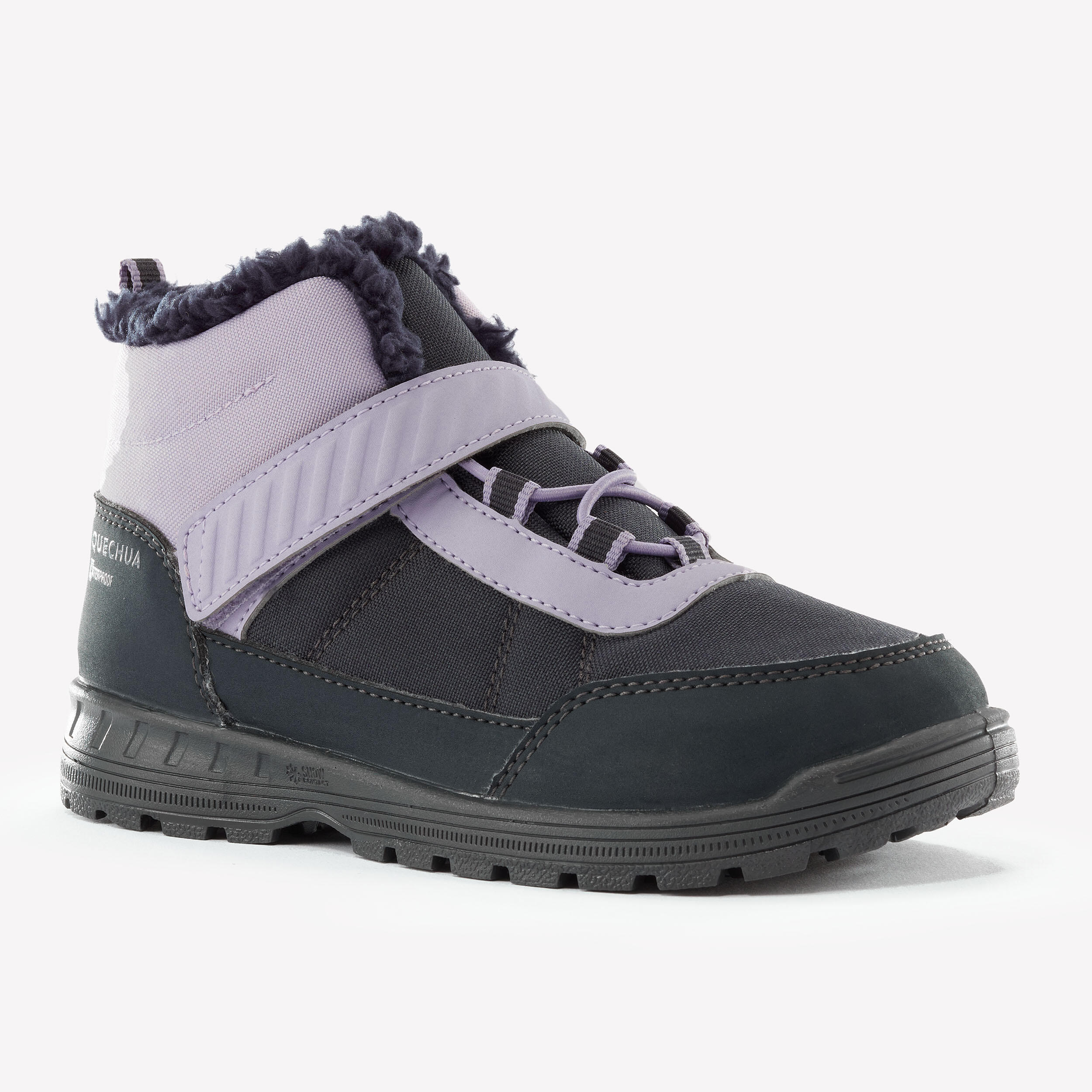 Kids’ Hook and Loop Waterproof Winter Boots – SH 100 Sizes 7.5C-2.5 - QUECHUA