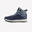 Chaussures chaudes et imperméables de randonnée SH500 cuir lacet - enfant 35-38