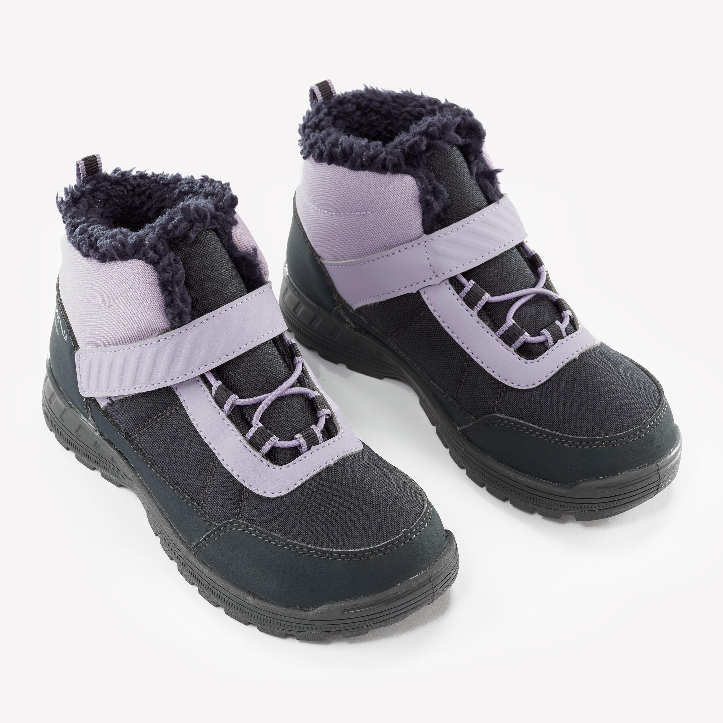 Kids’ Hook and Loop Waterproof Winter Boots – SH 100 Sizes 7.5C-2.5 - QUECHUA