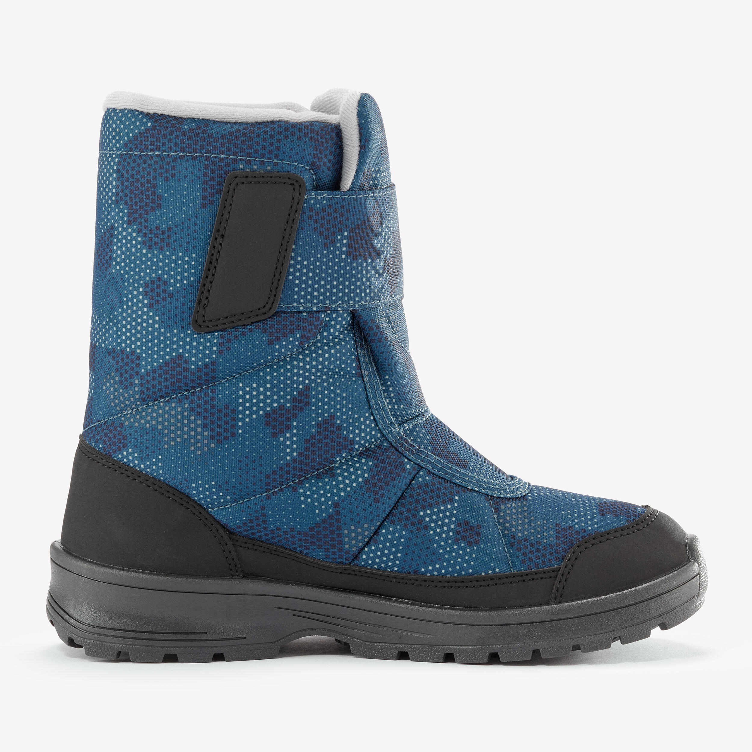 Bottes de neige chaudes et imperméables enfant du 24 au 38, SH100 scratch bleu 5/8