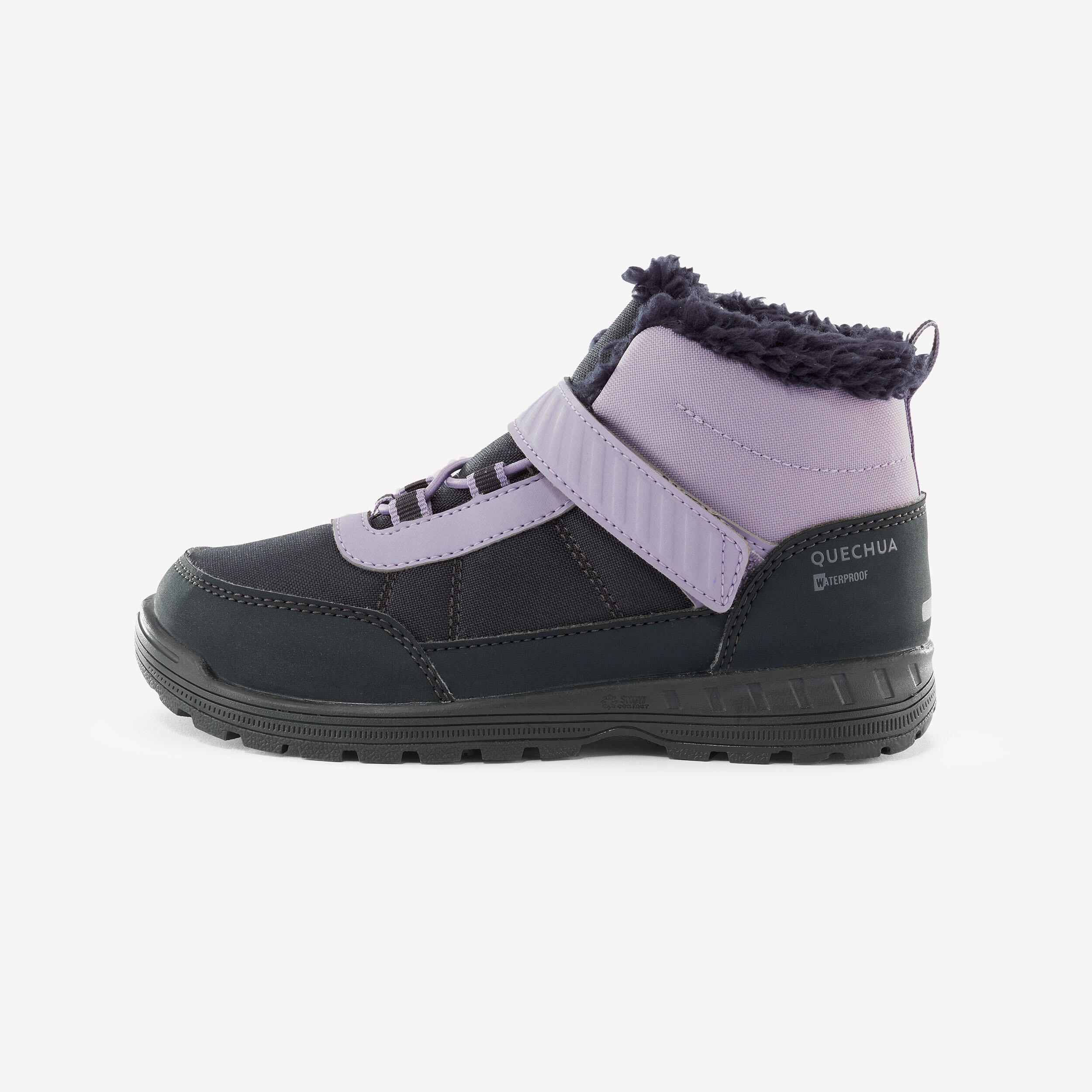 Chaussures chaudes et impermeables de randonnee SH100 scratch enfant 24 34 Decathlon