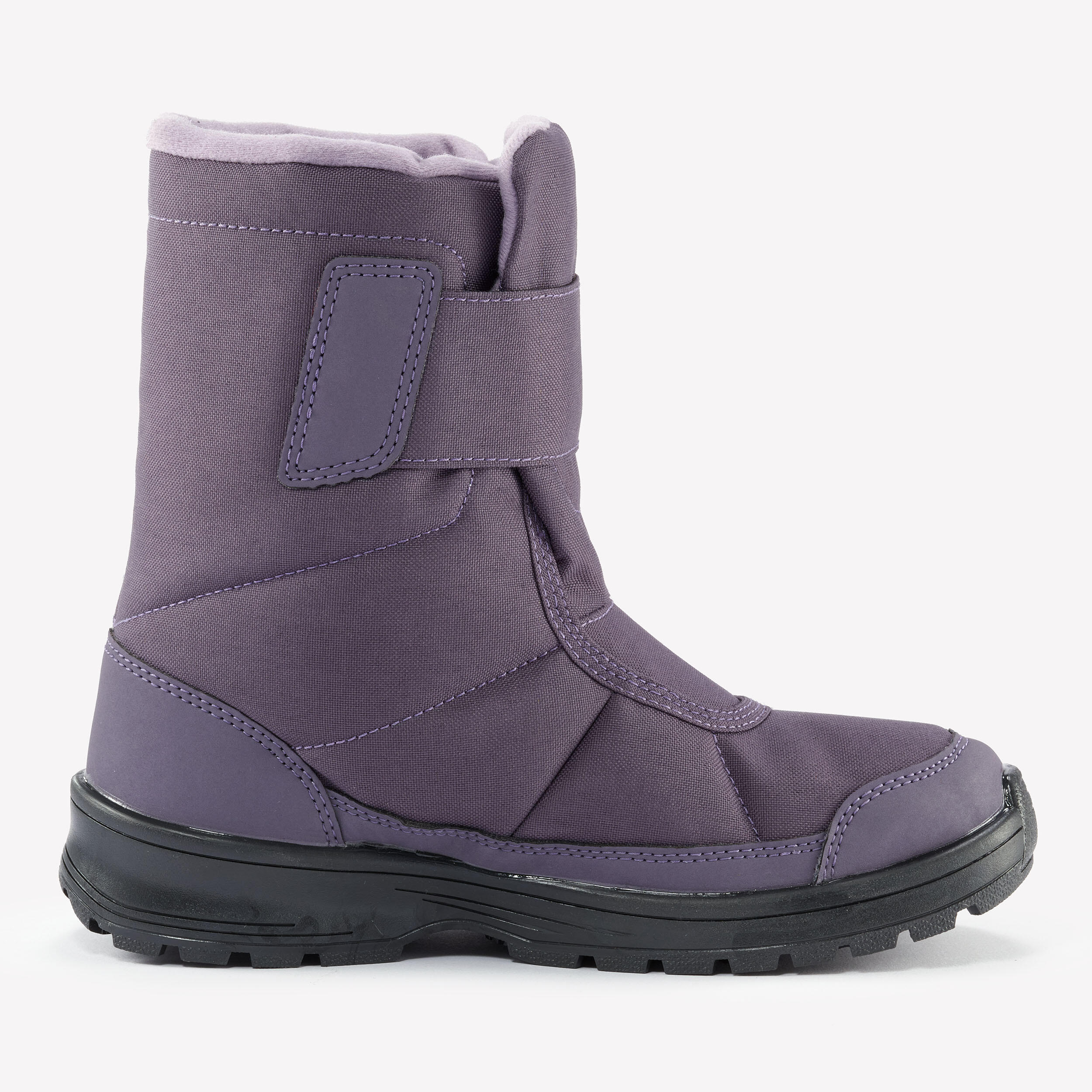 Bottes D'Hiver Quechua Bibou Pour Fille - Doublées, Fermeture Velcro, Taille 24 à 27 - Rose/Violet