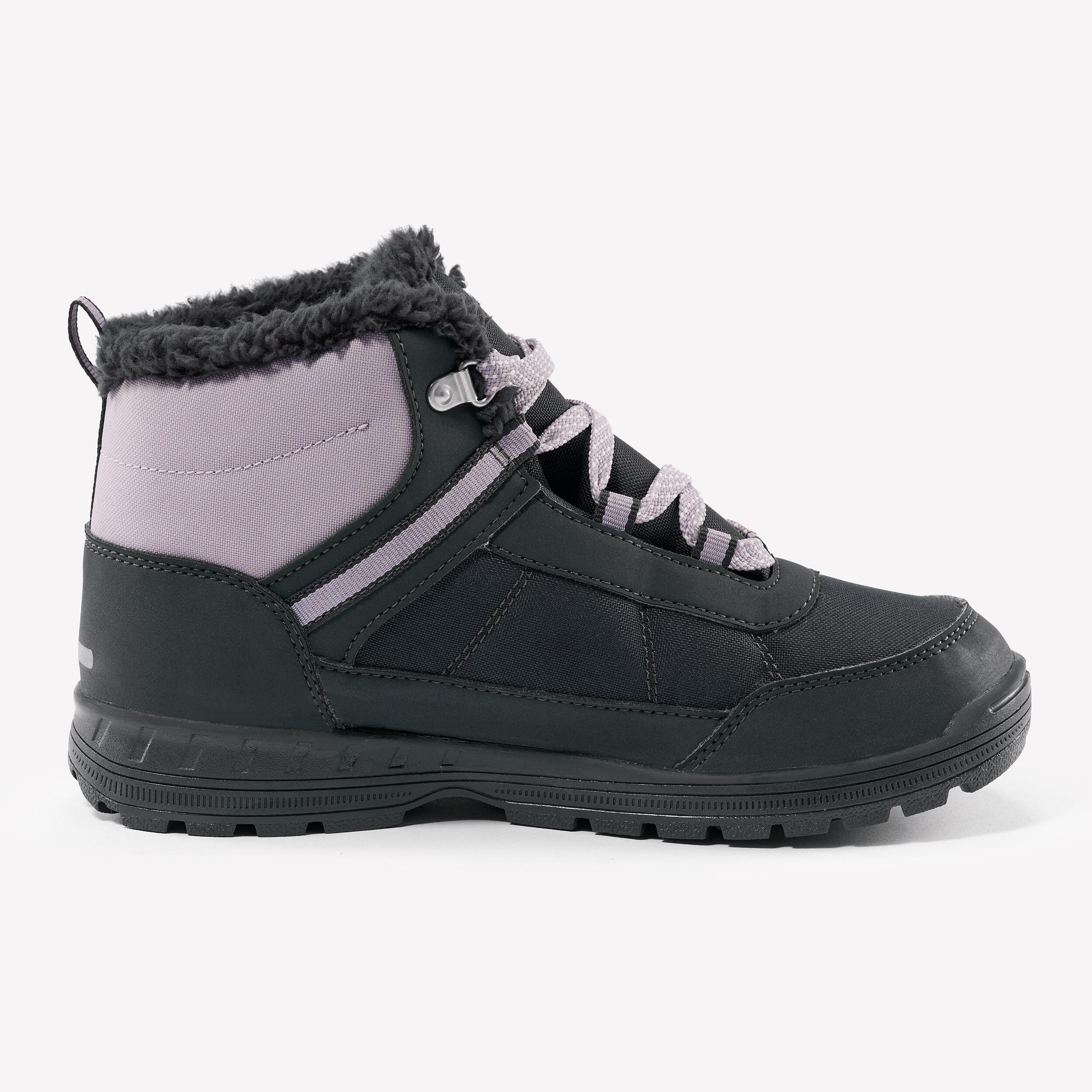 Kids’ Lace-Up Waterproof Winter Boots – SH 100 Sizes 3.5-6 - QUECHUA