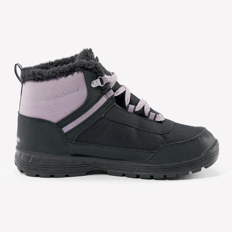 Çocuk Su Geçirmez Outdoor Kar Botu - Mor / Gri - 35 / 38 - SH100