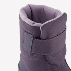 Çocuk Su Geçirmez Outdoor Kar Botu - Gri / Mor - SH100_2