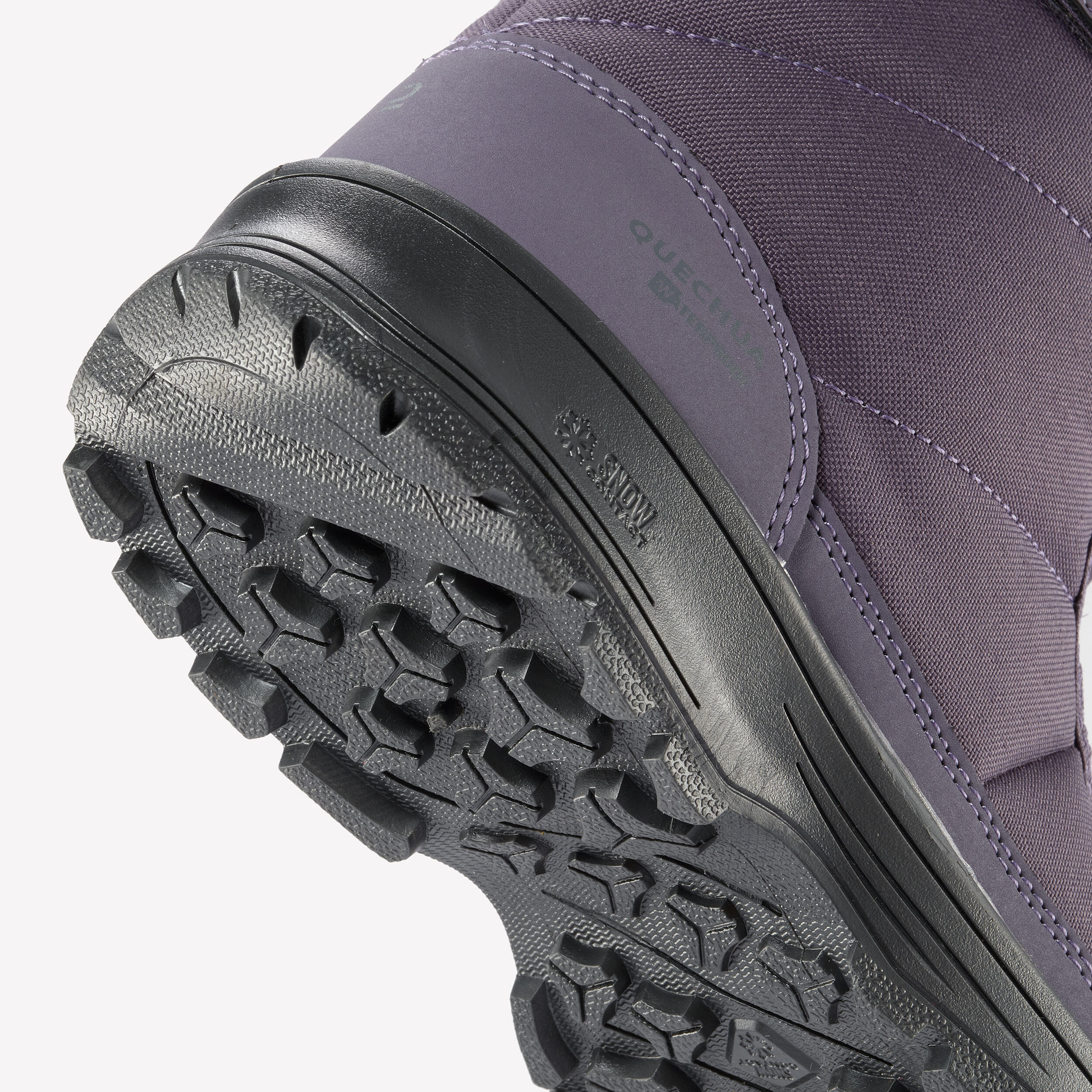 Kids’ Waterproof Winter Boots, SH 100 Sizes 7.5C-6 - QUECHUA