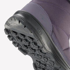 Çocuk Su Geçirmez Outdoor Kar Botu - Gri / Mor - SH100_6