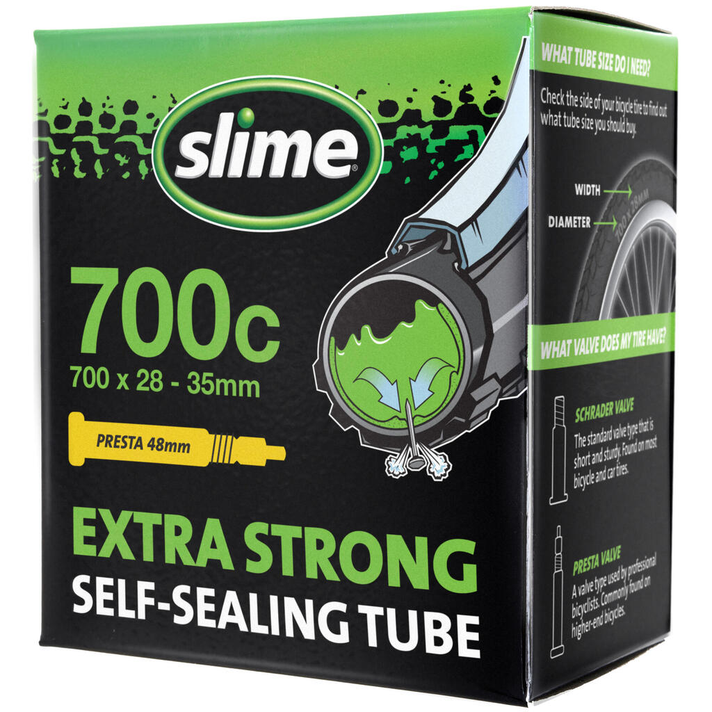 Camara Impinchable Slime 700x28 - 35mm Presta 48mm