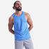 Men's Fitness Cardio Training Tank Top 100 - Blue