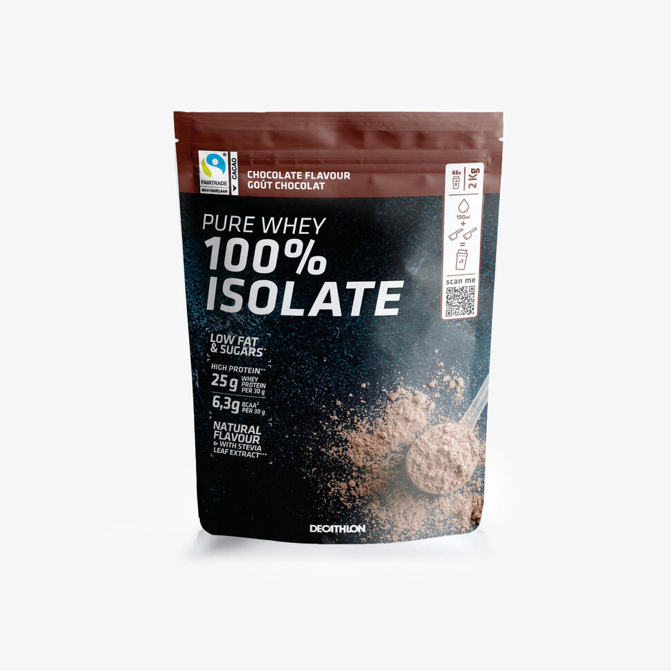 Pure whey 100 isolate goût chocolat, 2kg CORENGTH Decathlon