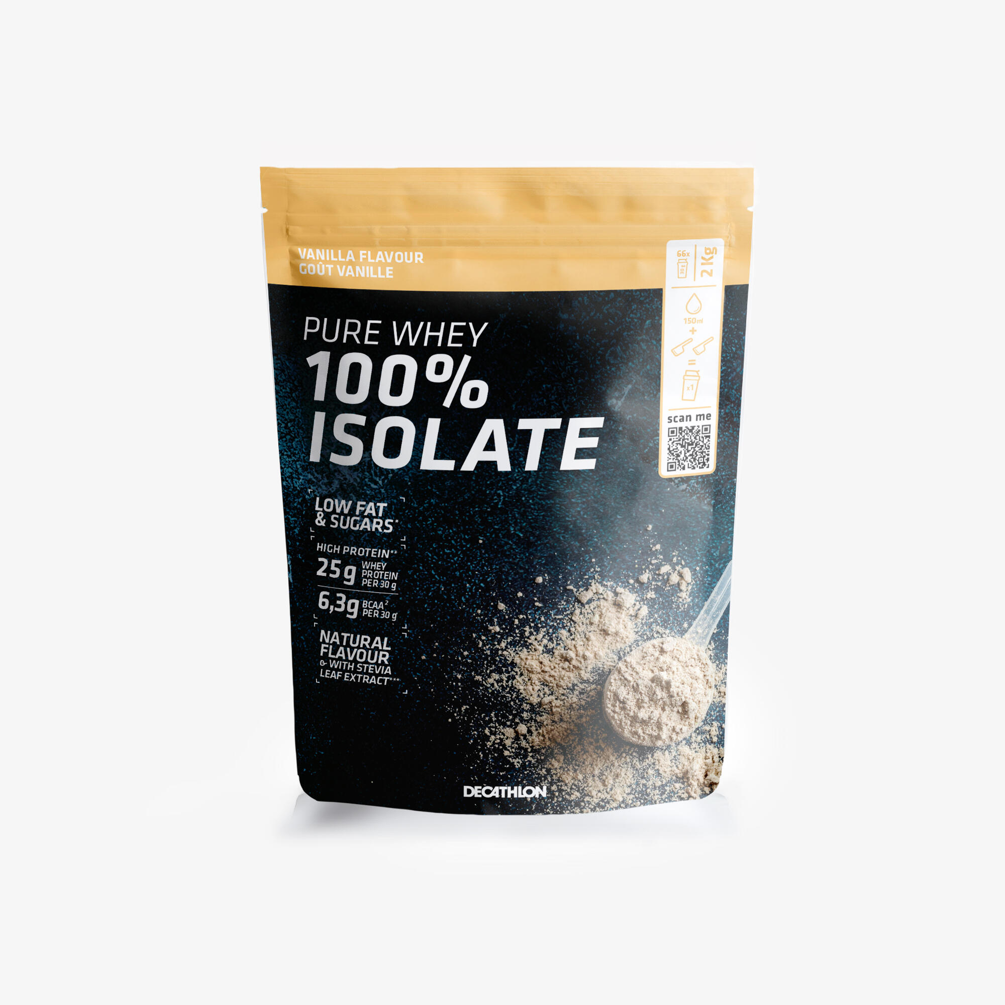 Proteină Pure whey 100% isolate Gust de vanilie 2kg