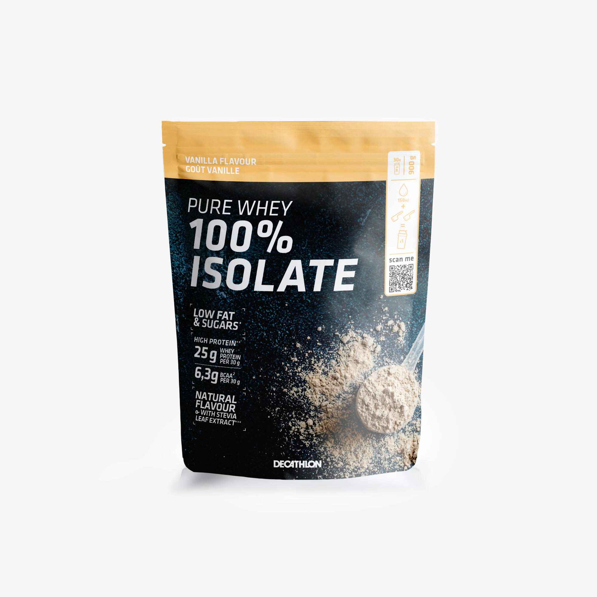 CORENGTH Pure Whey 100% Isolate Go&#xFB;t Vanille, 900 Gr -
