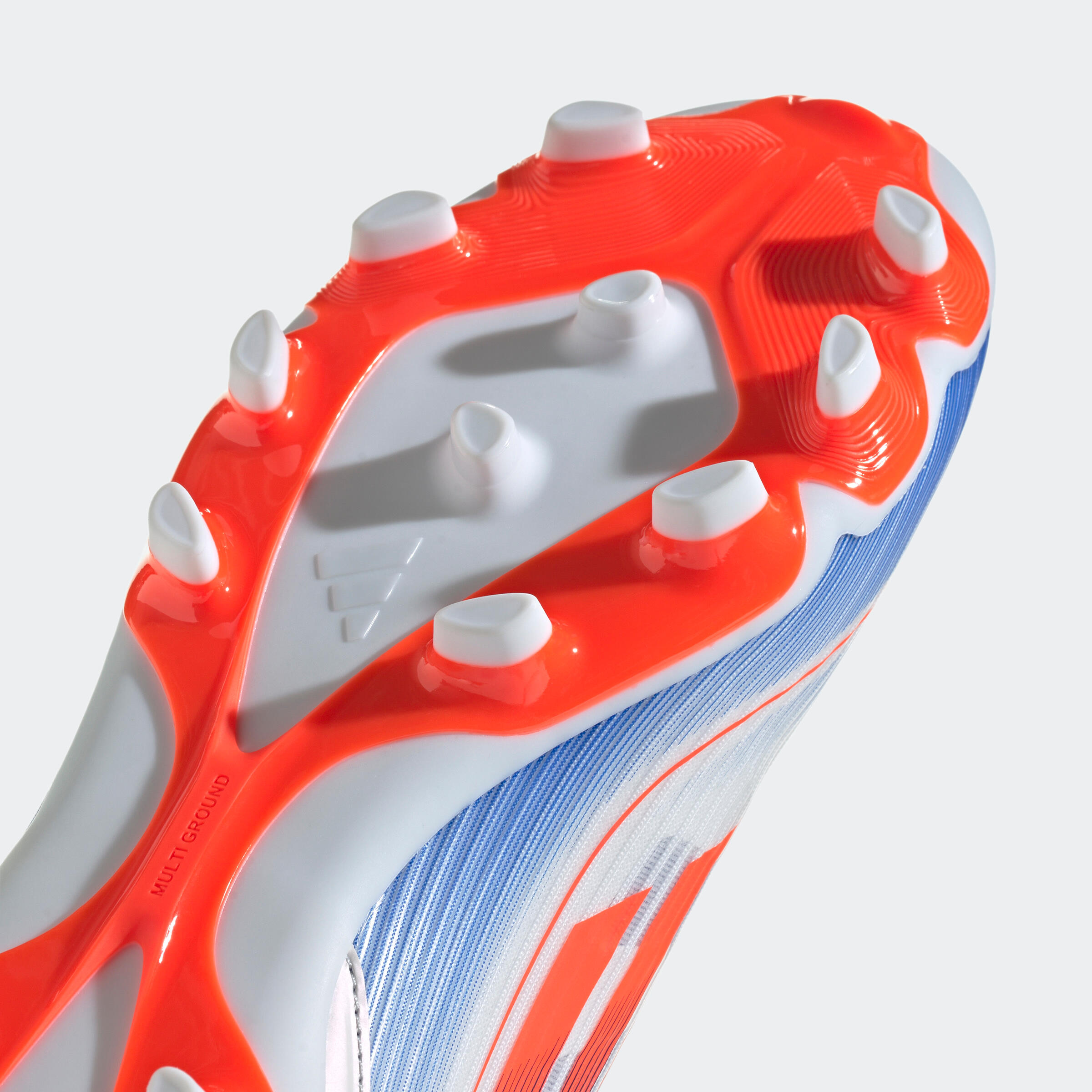 Scarpe calcio adulto ADIDAS F50 LEAGUE MG bianche 4/10