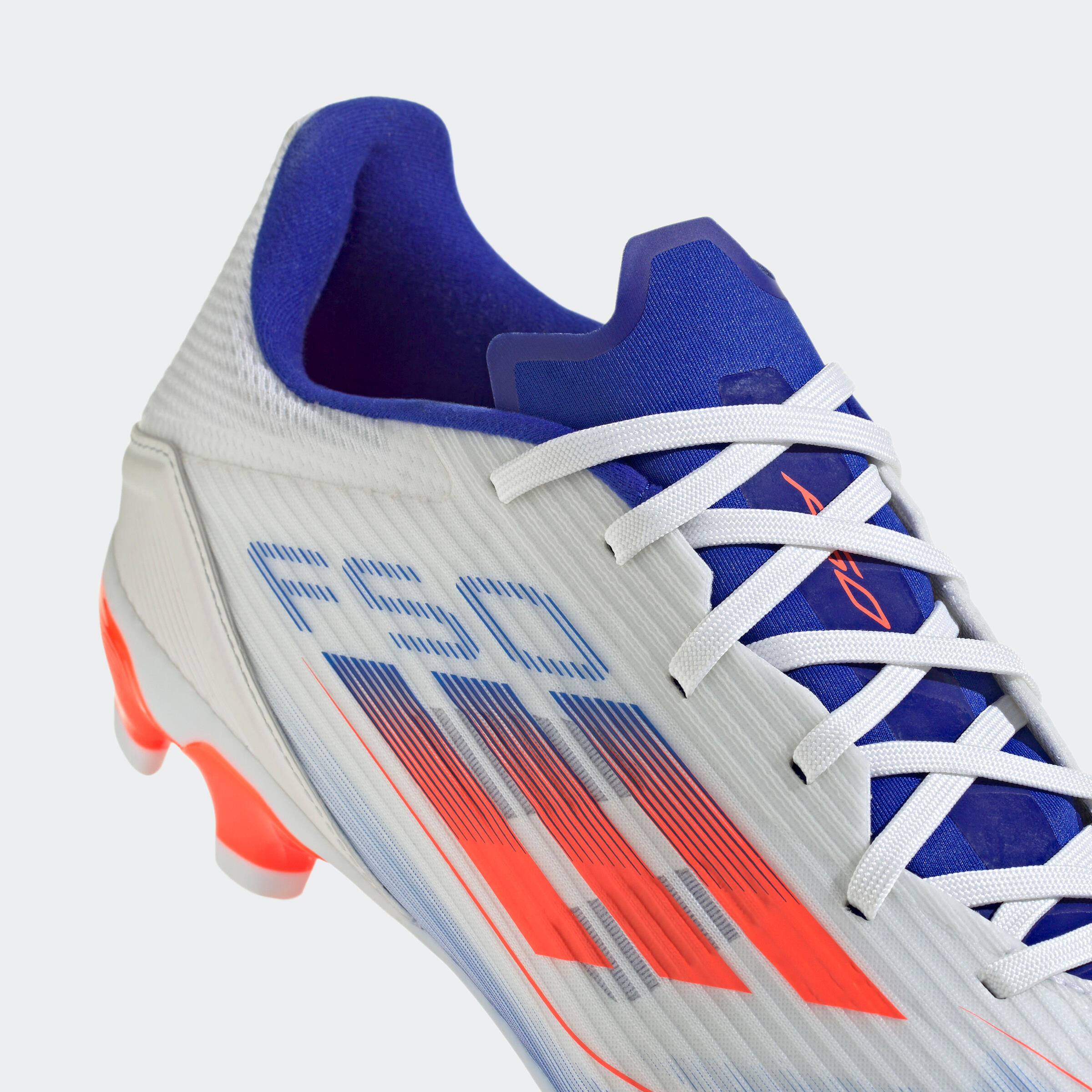 Scarpe calcio adulto ADIDAS F50 LEAGUE MG bianche 3/10